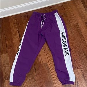 Purple joggers